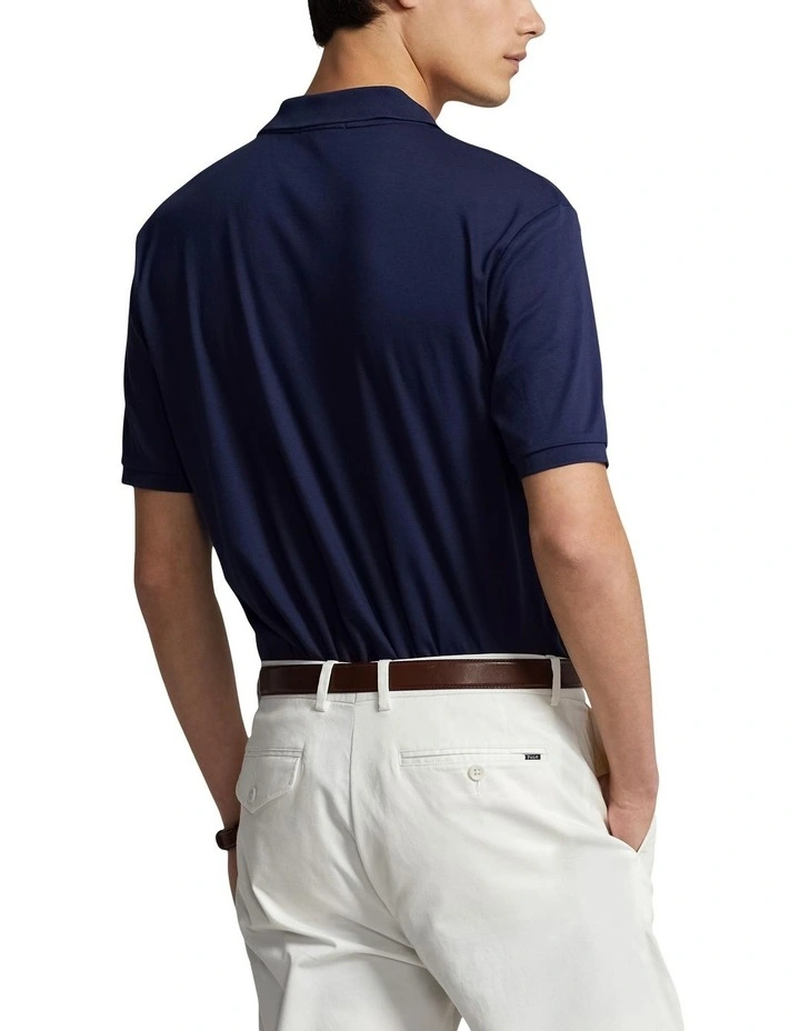 Custom Slim Fit Soft Cotton Polo Shirt in Blue