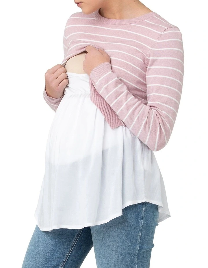 Sia Nursing Knit in Pink
