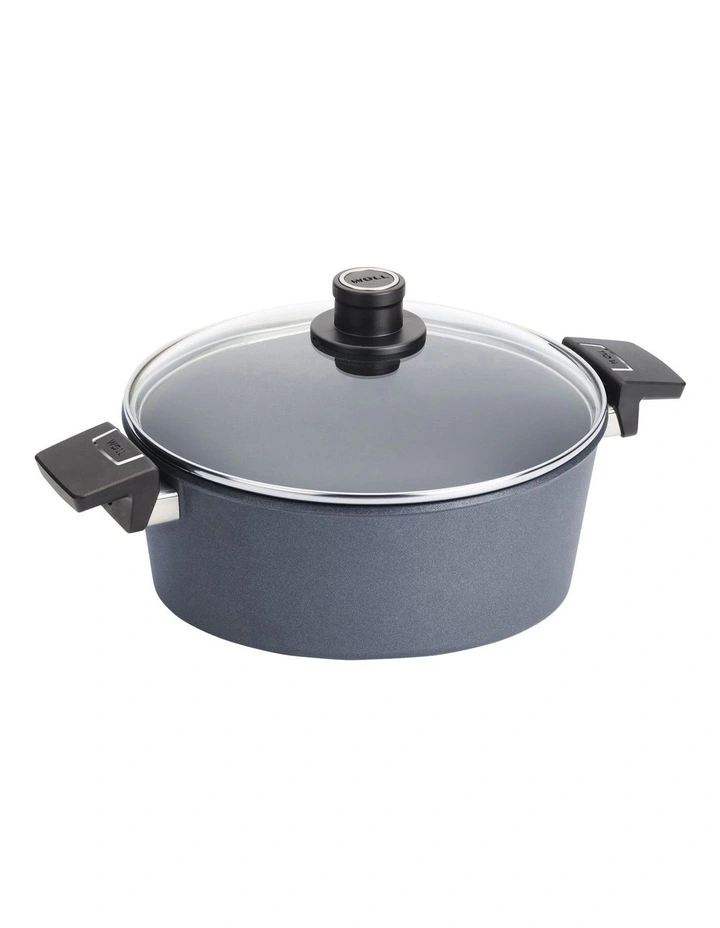 Diamond Lite Induction Casserole with Lid 28cm 5.5L in Black