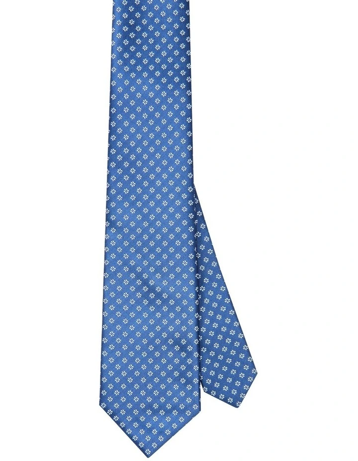 Floral Tie in Navy