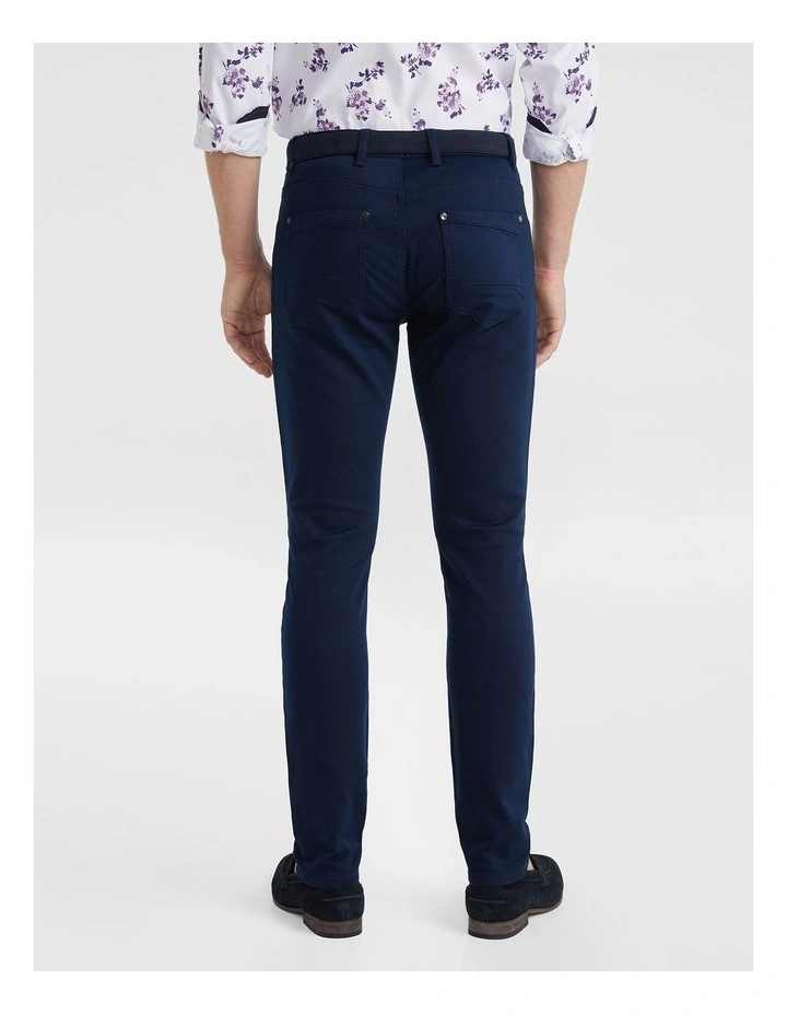 Nicol Skinny Chinos in Blue