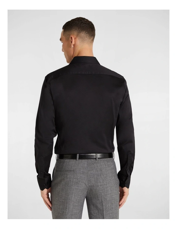 Hulk Muscle Fit Dress Shirt in Black