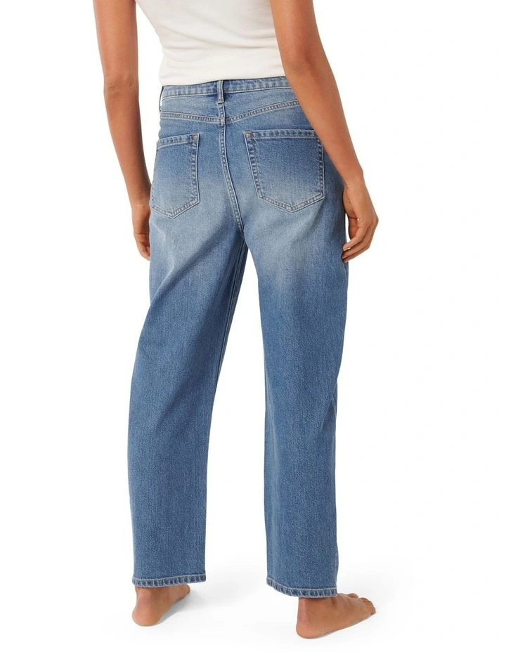 Ricky Barrel Leg Jeans in Blue