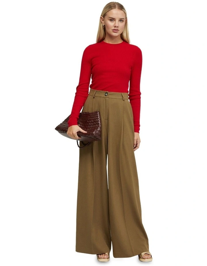 Jada Sknny Rib Knit in Red