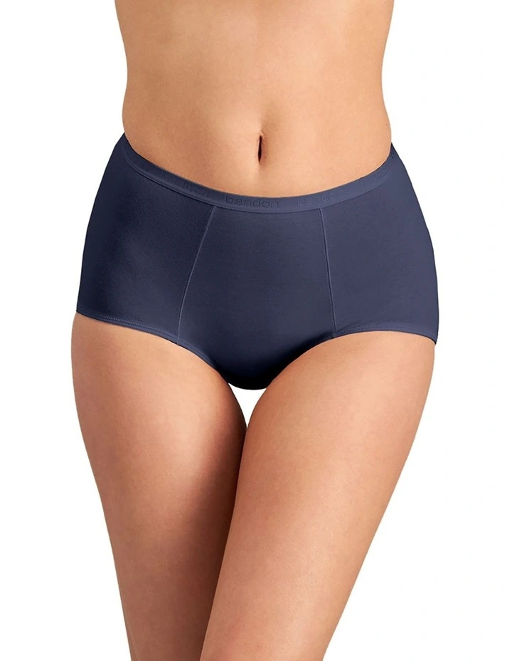 Body Cotton Full Brief Twinpack in Medieval Blue/Ink Blue