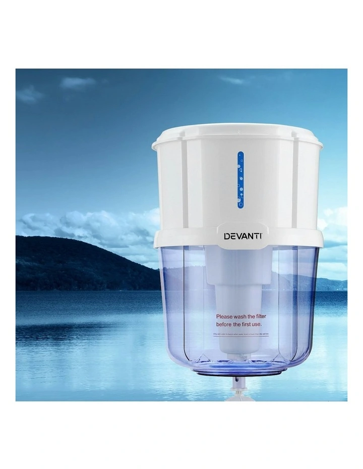 Water Cooler Dispenser Filter Bottle 15L in White