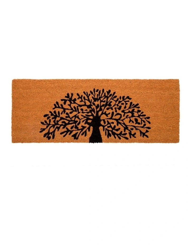 Tree Of Life PVC Backed Coir Doormat 45x75 cm
