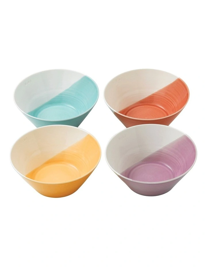 1815 Bright Set of 4 Noodle Bowls