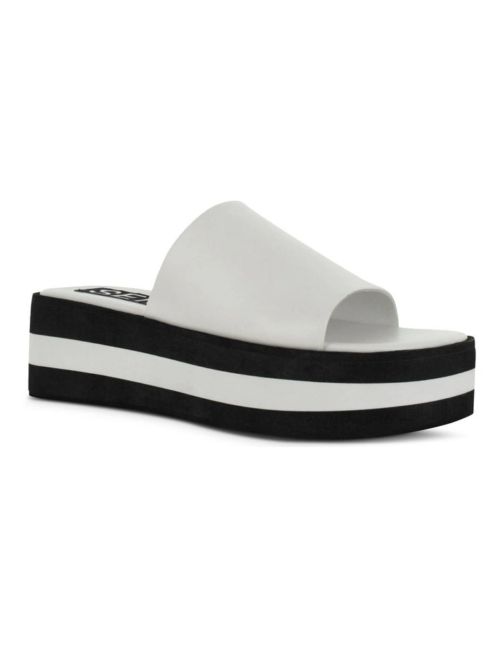 Morgan Flat Sandals in White
