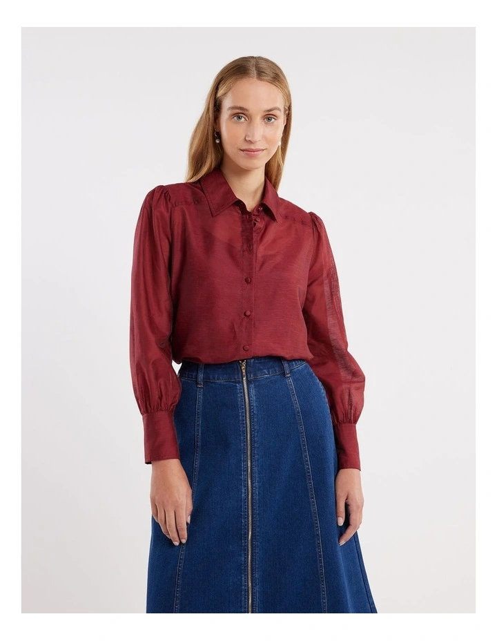 Claudine Shirt in Red