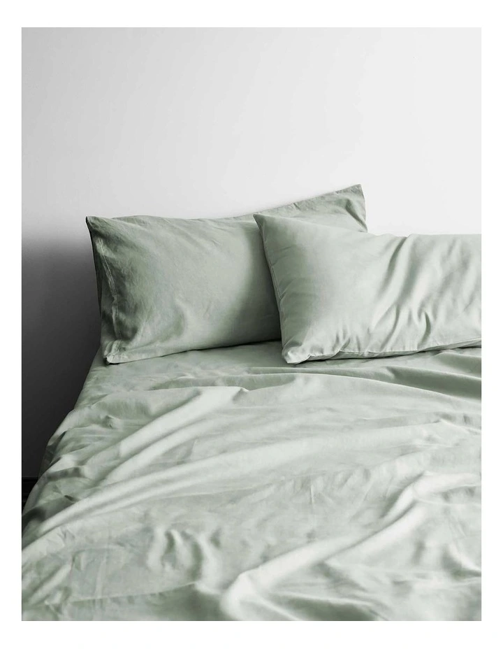 Halo Organic Cotton Sheet Set in Sage