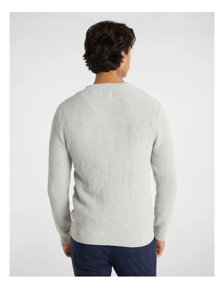 Jayce Crew Neck Knit in Grey