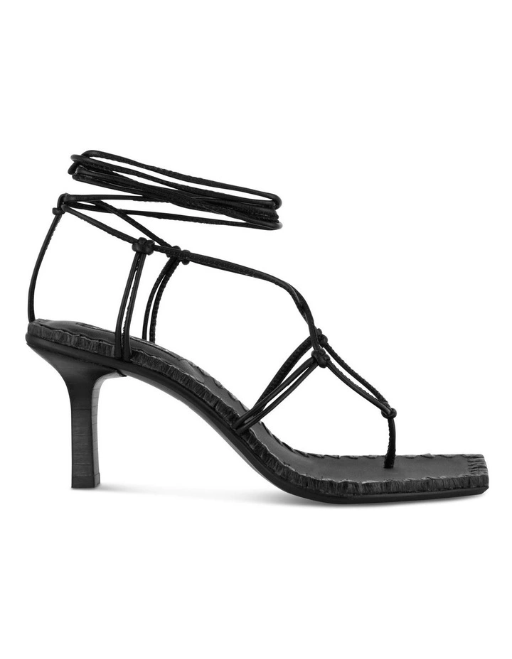 Maya Heeled Sandals in Black