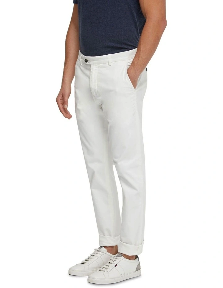 Luka Stretch Casual Pants in Ivory