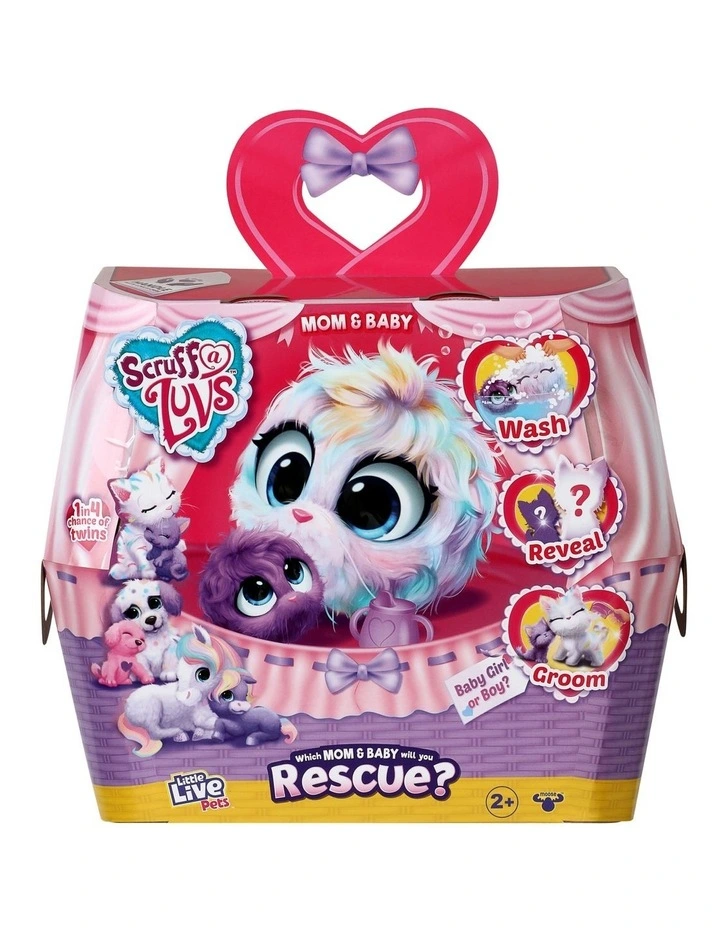Scruff-A-Luvs Pastel Pets Mom & Baby Assorted