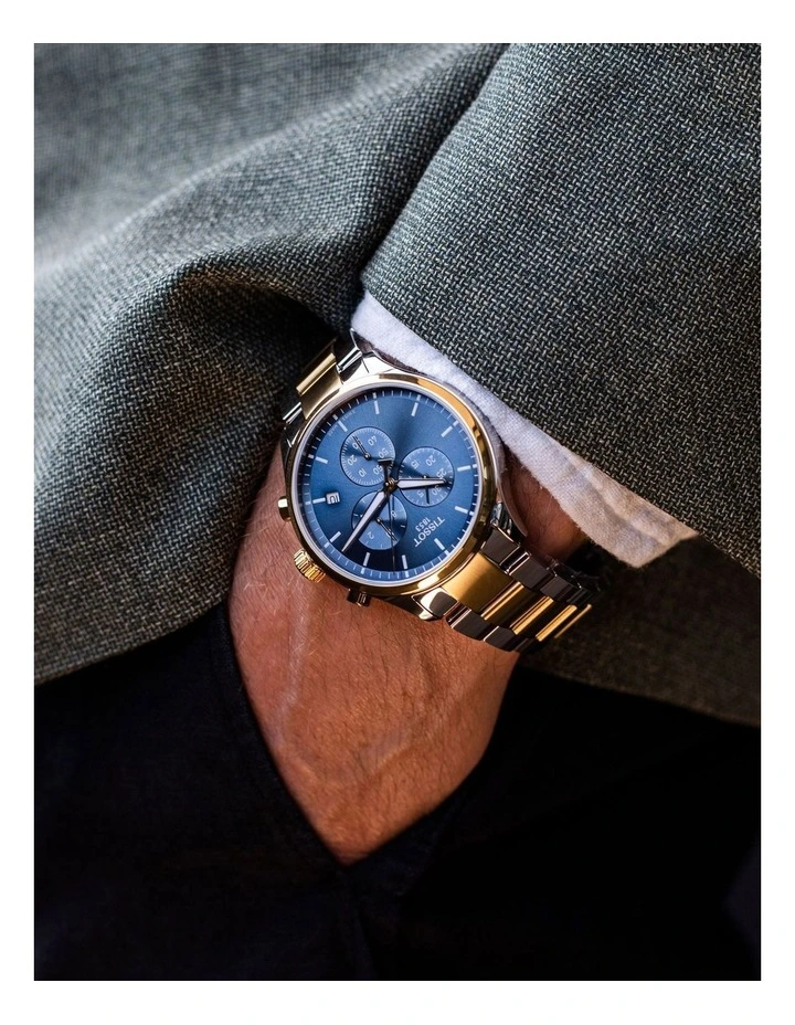 Chrono XL Classic T1166172204100 Watch in Blue Gold