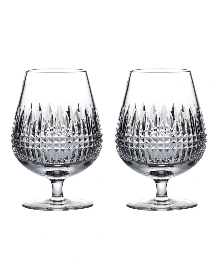Connoissuer Lismore Diamond Brandy Pair