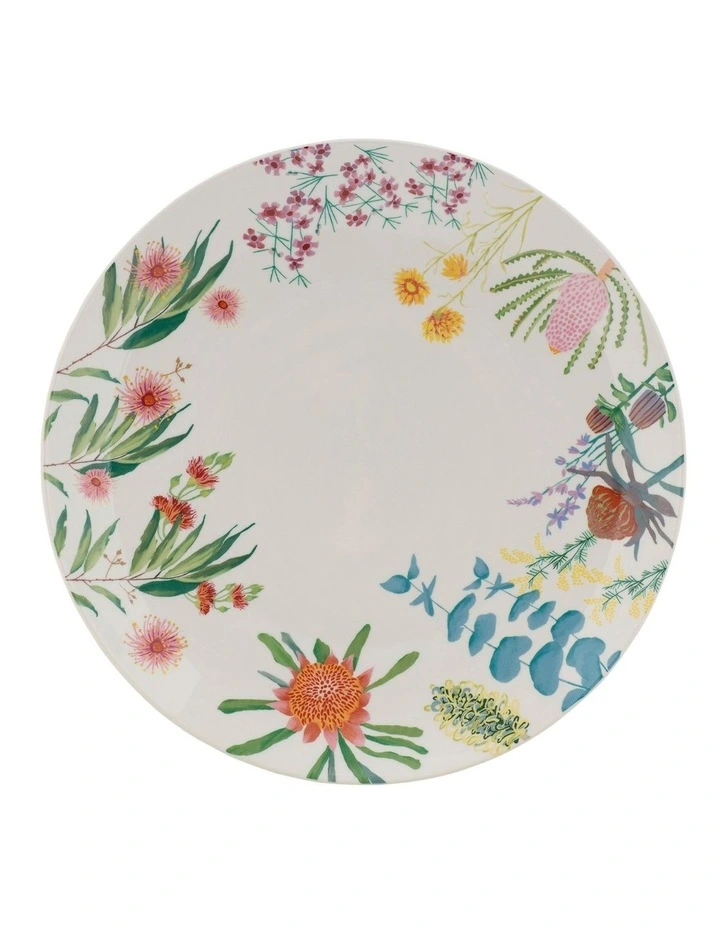 Royal Botanic Gardens Native Blooms Coupe Dinner Plate 27.5cm in Multi