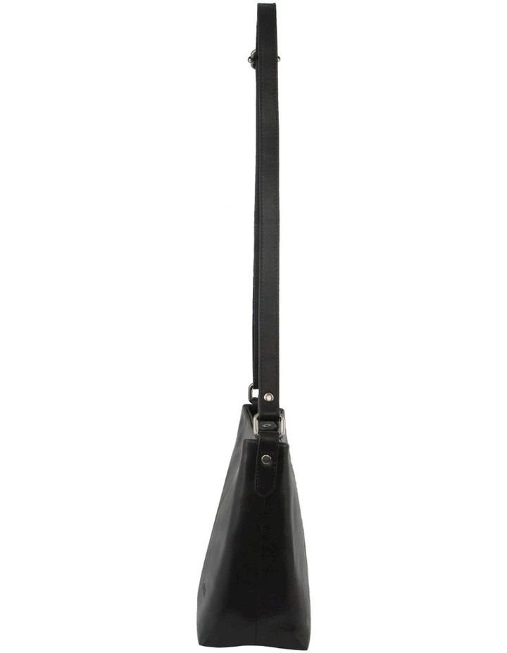 Nappa Leather Cross-Body Bag in Black