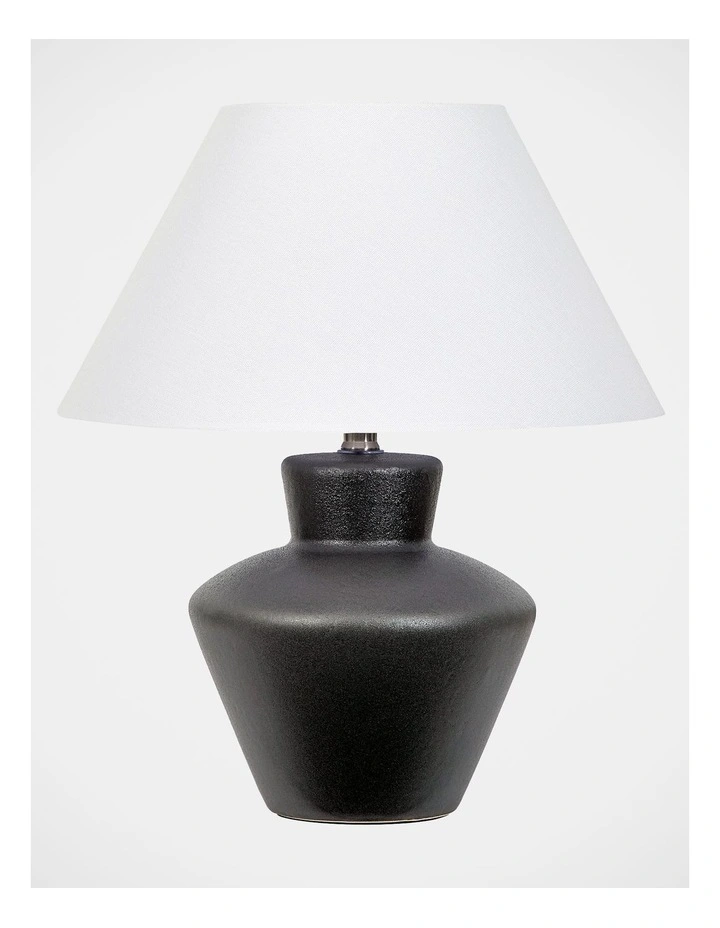 Felix 45cm Sculpture Table Lamp in Black