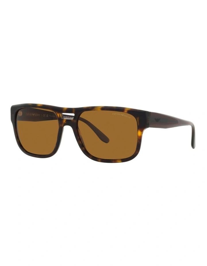 Polarized EA4197 Sunglasses in Tortoise