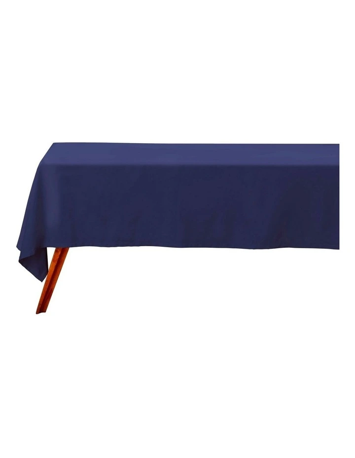 Cotton Classics Rectangle Tablecloth 230x150cm in Navy