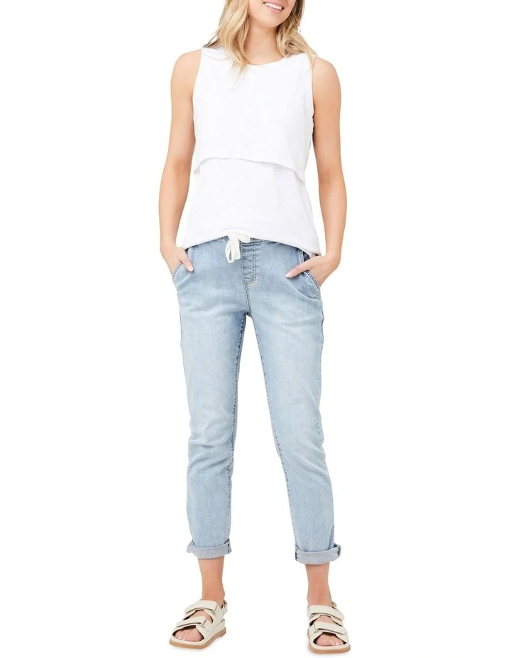 Richie Nursing Tank in White