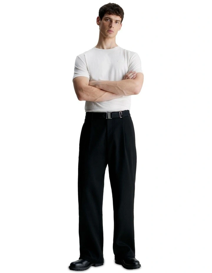 Smooth Cotton T-Shirt in White