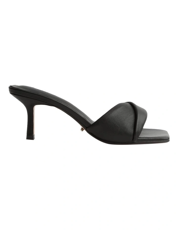 Alexa Black Nappa Heels