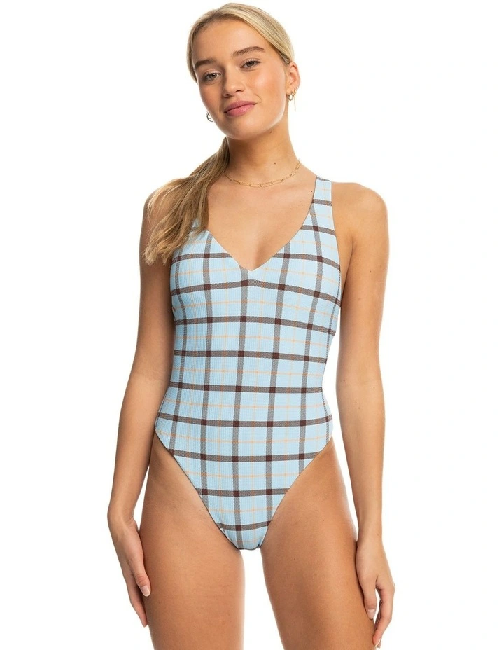 Platz One Piece Swimsuit in Clear Sky