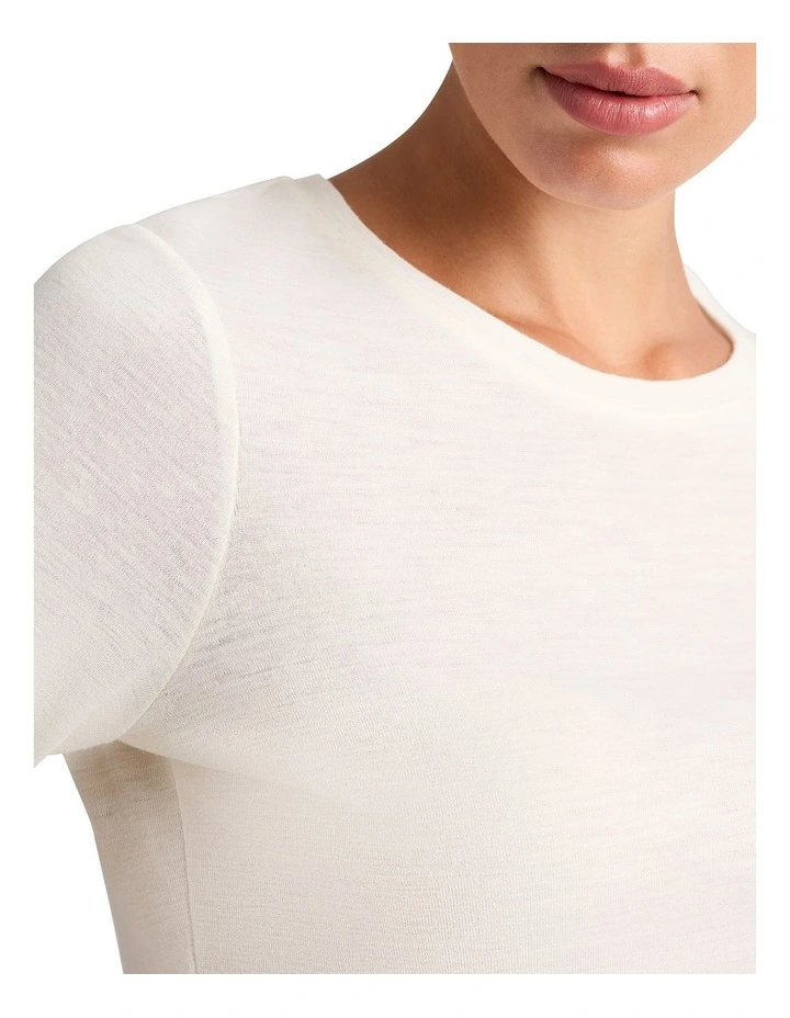 Marslie Babywool Tee in Ivory