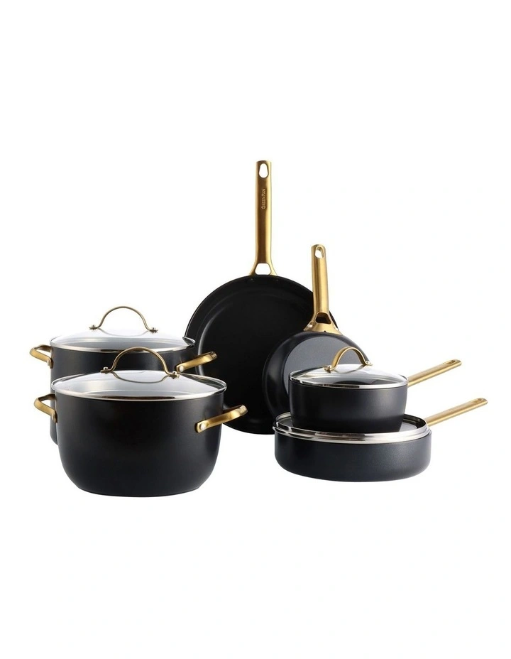 Padova 6 Piece Cookware Set in Black