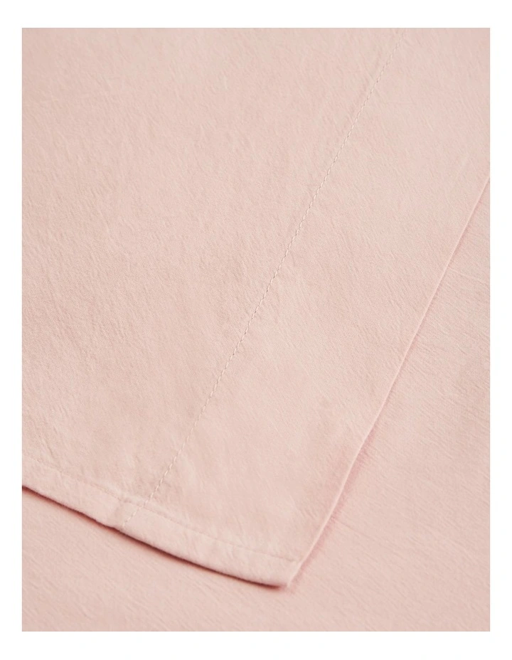 Brae Australian Cotton Double Flat Sheet in Rose
