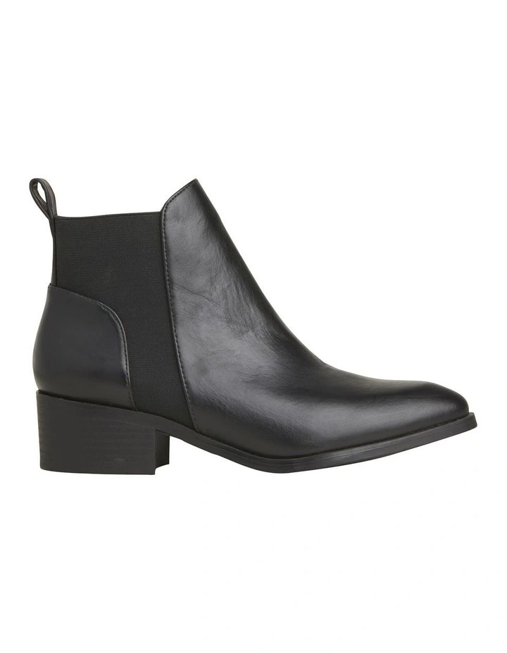 Metz Black Heeled Ankle Boot