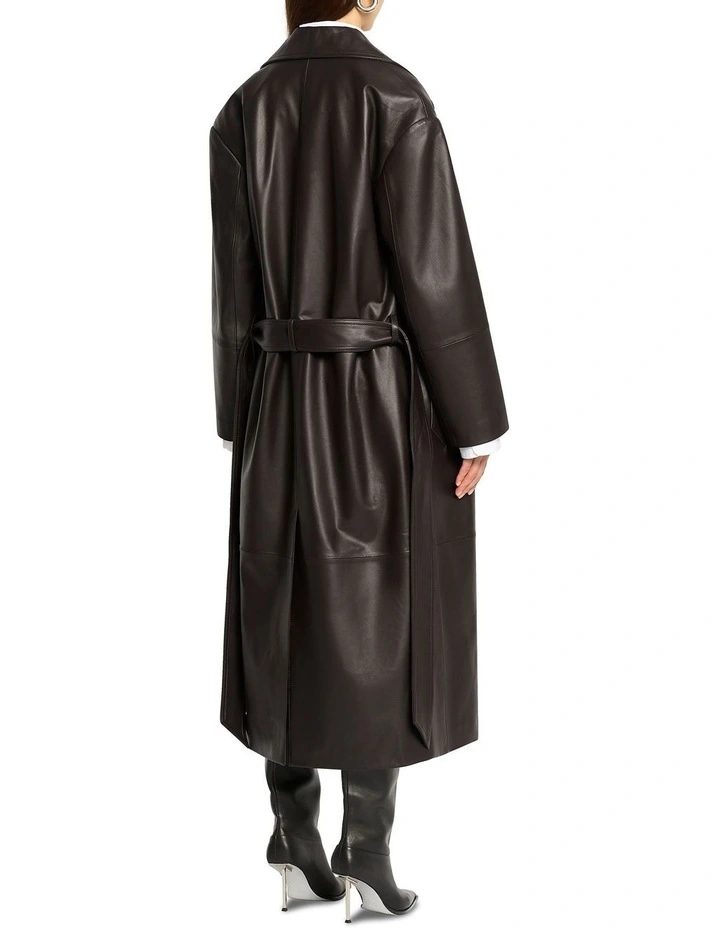 Oblivion Trench Coat in Chocolate