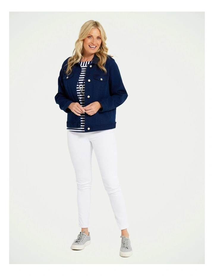 Collared Suzy Jacket in Blue
