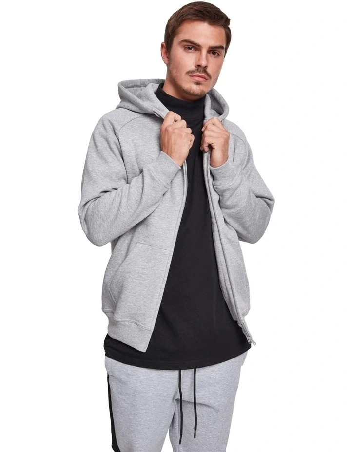 Heavyweight Zip Hoody in Grey
