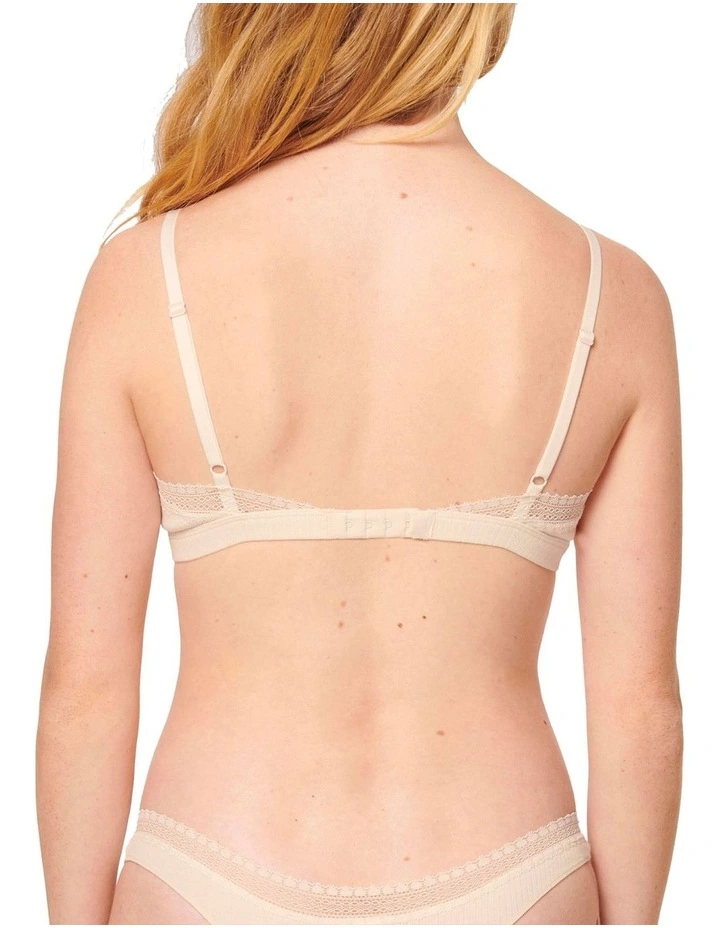 Go Ribbed Bralette in Angora