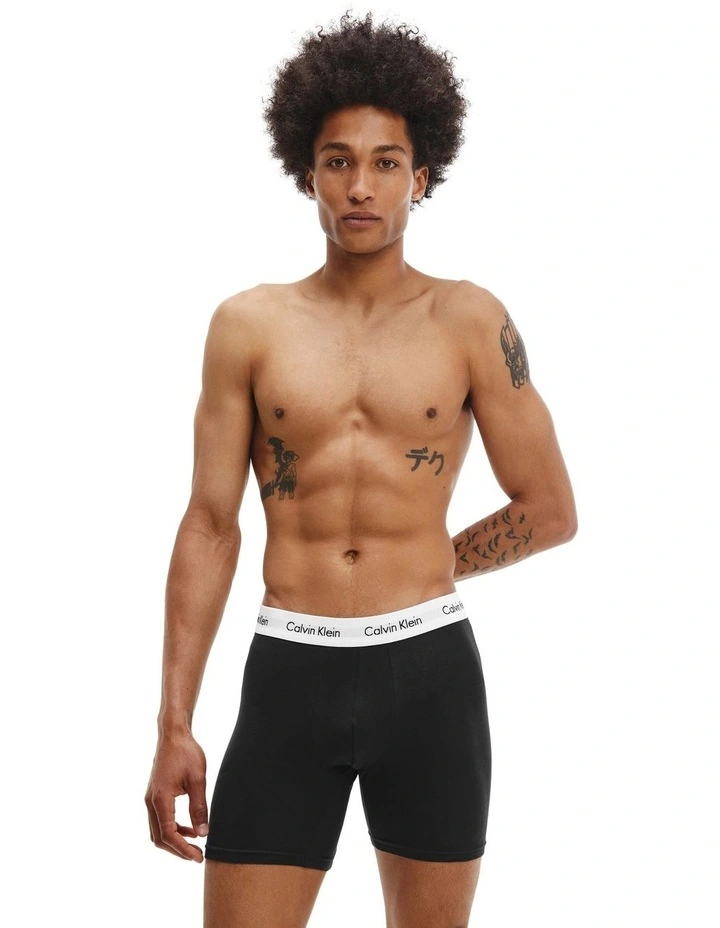 Cotton Stretch Boxer Brief 3 Pack in Multi