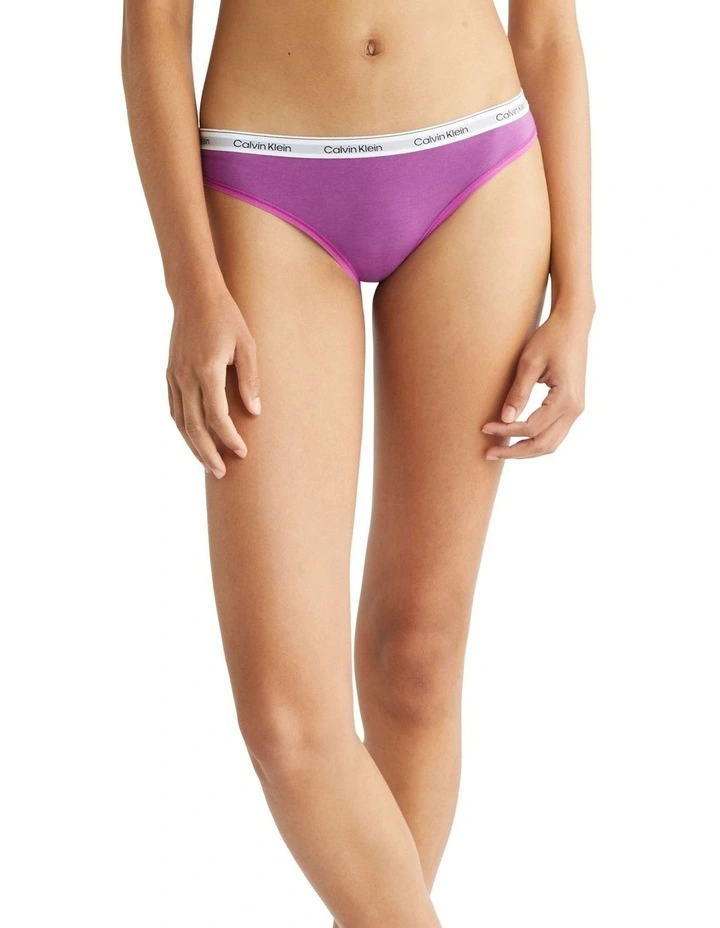 CALVIN KLEIN MODERN LOGO BIKINI DAHLIA