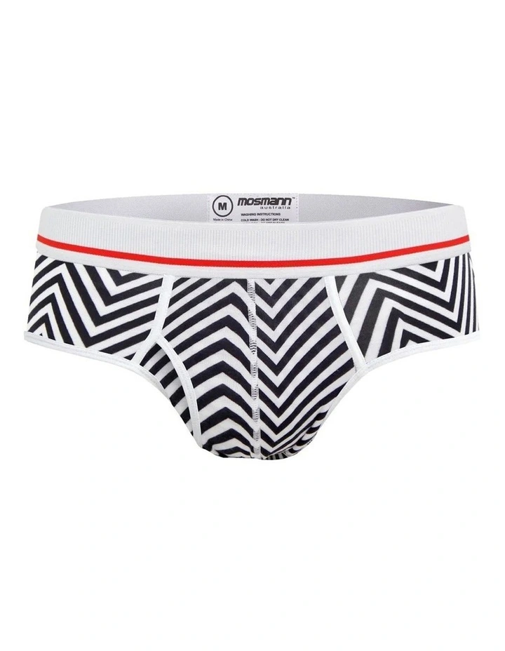 Bamboo Underwear Brief Patriot in White