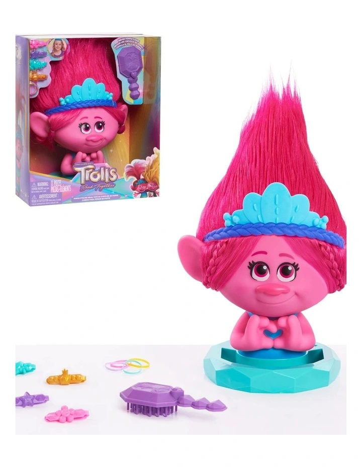 DreamWorks Animation's Trolls Band Together Poppy Styling Head