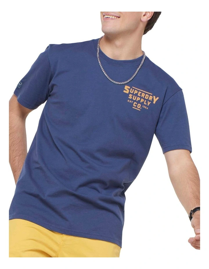 Heritage Mountain Relax Tee Navy