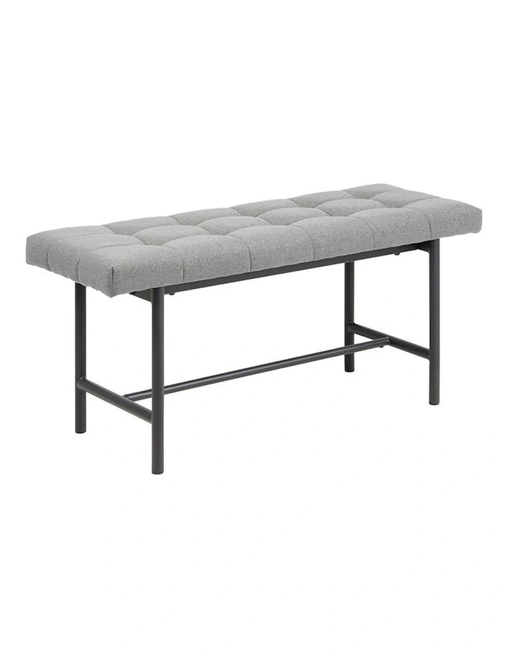 Jory Bench Seat 100cm in Light Grey