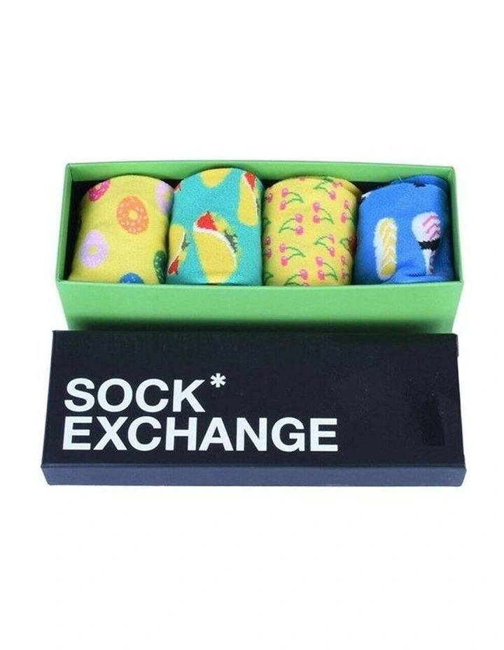 Food Socks Gift Box 4 Pack