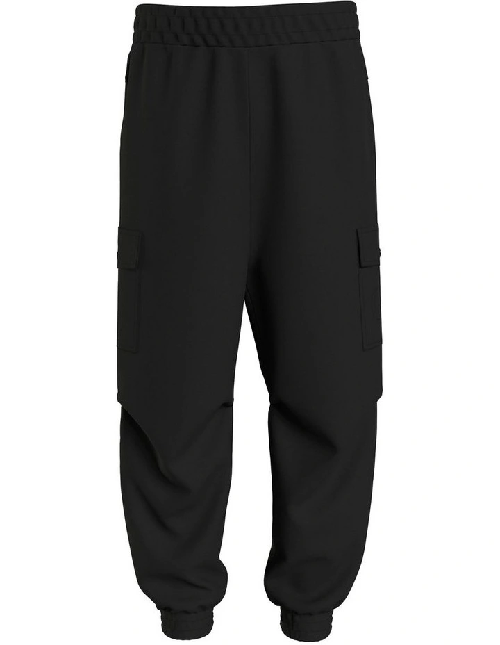 Calvary Twill Cargo Jogger in Black