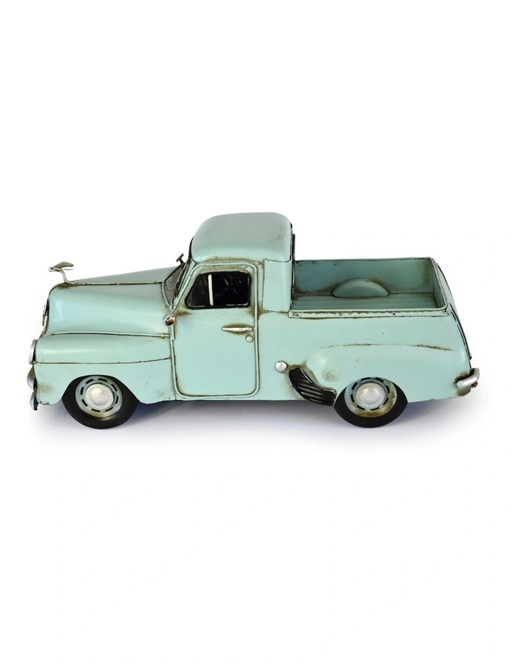 Vintage FJ Ute Metal Ornament 30cm in Blue
