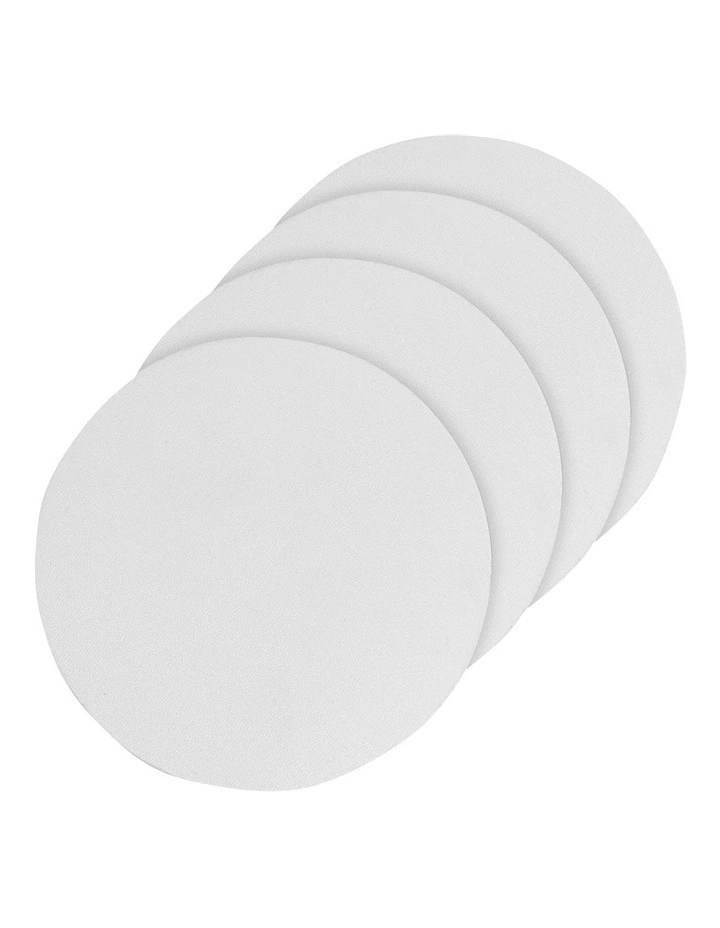 Hugo Coasters 4 Pack in White