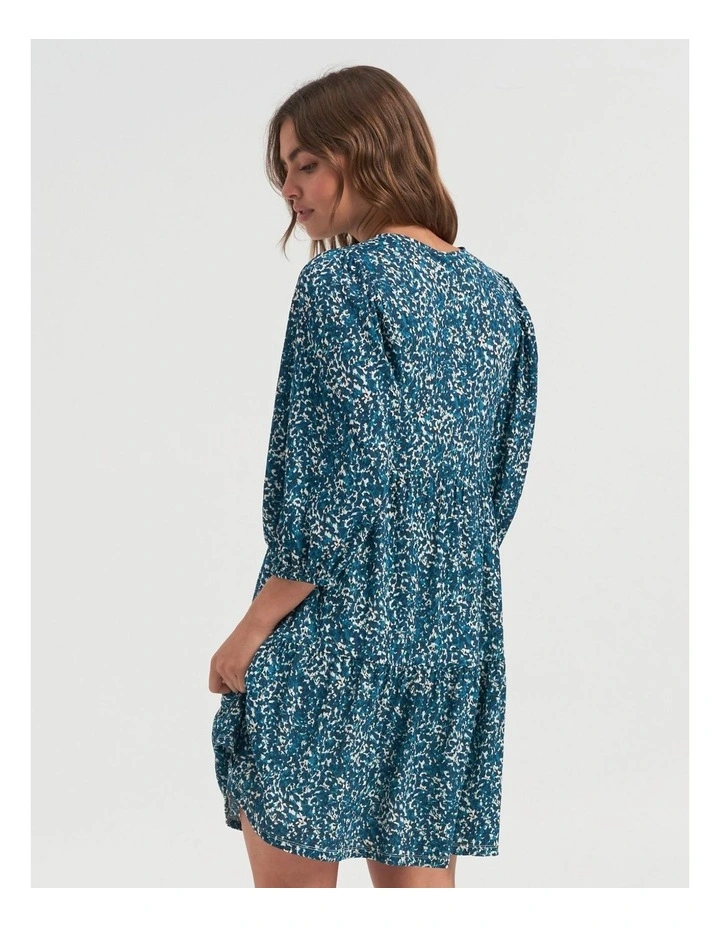 Pella Printed Dress in Blue