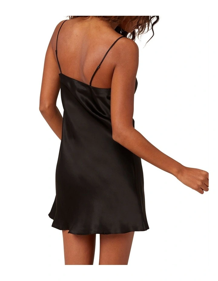 Dream Silk Night Dress Black